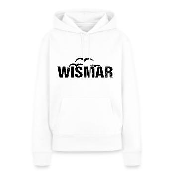 Wismar Möwen Hansestadt - Frauen Premium Bio Hoodie - Weiß - Vorne - Julia (174cm)