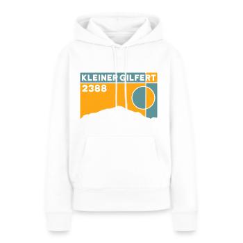 Kleiner Gilfert Tux Alpes Ski de randonnée Randonnée Montagne - Sweat à capuche Premium bio Femme - blanc - Devant - Julia (174cm)