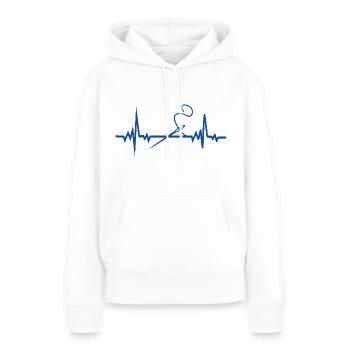 Sewing Machine with Heart Seamstress - Women’s Premium Organic Hoodie - white - Front - Julia (174cm)