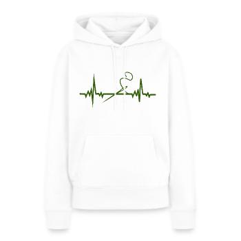 Sewing Machine with Heart Seamstress - Women’s Premium Organic Hoodie - white - Front - Julia (174cm)