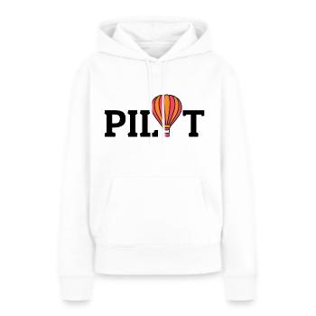 Heißluftballonfahrt Trichter Ballon Pilot Ballonfahrer - Frauen Premium Bio Hoodie - Weiß - Vorne - Julia (174cm)