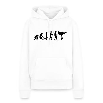 KARATE Evolution Kampfsport Kickboxen Bruce Lee - Frauen Premium Bio Hoodie - Weiß - Vorne - Julia (174cm)