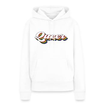 Queer - Women’s Premium Organic Hoodie - white - Front - Julia (174cm)