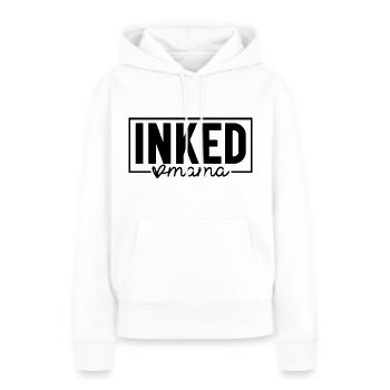 Inked Mama - Tattoo Mama - Sweat à capuche Premium bio Femme - blanc - Devant - Julia (174cm)