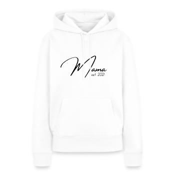 Mama established 2021 Frische Mutter Schwanger - Frauen Premium Bio Hoodie - Weiß - Vorne - Julia (174cm)