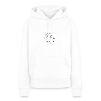 Schneeleopard - Frauen Premium Bio Hoodie - Weiß - Vorne - Julia (174cm)