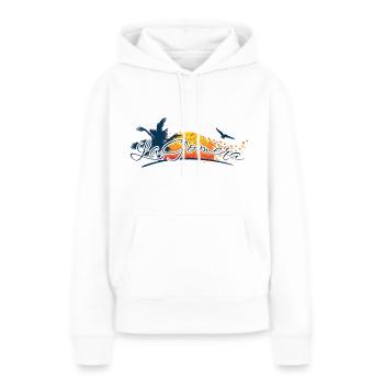 La Gomera 2023 - Îles Canaries - Espagne - Sweat à capuche Premium bio Femme - blanc - Devant - Julia (174cm)