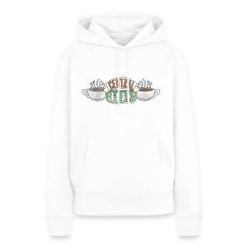 Friends Central Perk Logo Sketch - Frauen Premium Bio Hoodie - Weiß - Vorne - Julia (174cm)