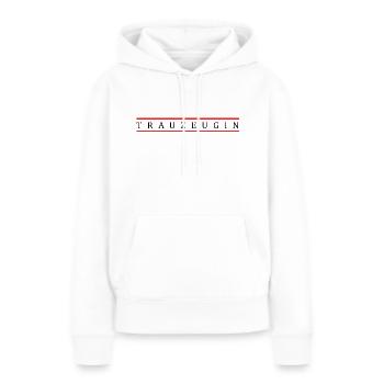Trauzeugin - Frauen Premium Bio Hoodie - Weiß - Vorne - Julia (174cm)