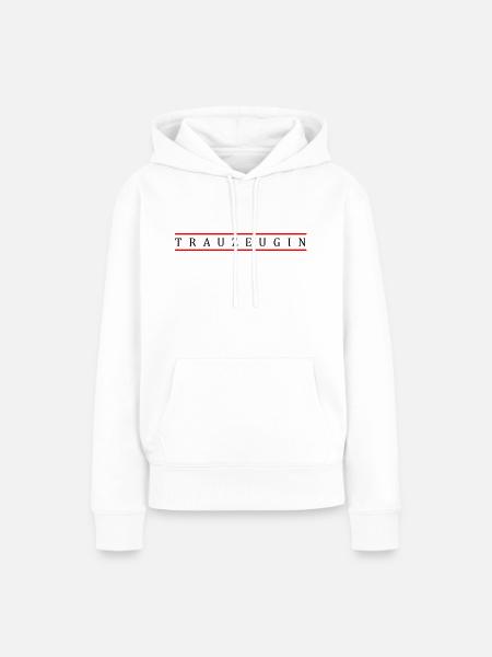 Trauzeugin - Frauen Premium Bio Hoodie - Weiß