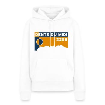 Dents du Midi Crossing Ascent Finisher - Women’s Premium Organic Hoodie - white - Front - Julia (174cm)