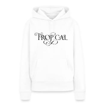 Tropical - Frauen Premium Bio Hoodie - Weiß - Vorne - Julia (174cm)