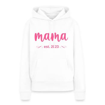 Mama Est. 2023 - Women’s Premium Organic Hoodie - white - Front - Julia (174cm)