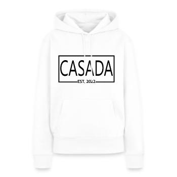 2022 Hochzeitstag verheiratete Frauen - Frauen Premium Bio Hoodie - Weiß - Vorne - Julia (174cm)