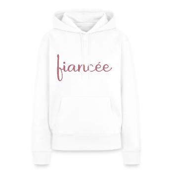 Verlobte Matching Verlobung Hochzeit Flitterwochen - Frauen Premium Bio Hoodie - Weiß - Vorne - Julia (174cm)