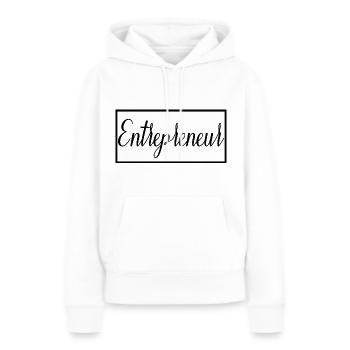 Entrepreneur Fier Diplômé Entrepreneur Cadeau - Sweat à capuche Premium bio Femme - blanc - Devant - Julia (174cm)