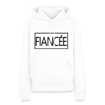 Verlobte passende Verlobung Hochzeit Flitterwochen - Frauen Premium Bio Hoodie - Weiß - Vorne - Julia (174cm)