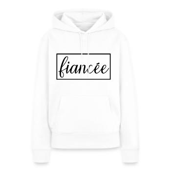 Verlobte passende Verlobung Hochzeit Flitterwochen - Frauen Premium Bio Hoodie - Weiß - Vorne - Julia (174cm)