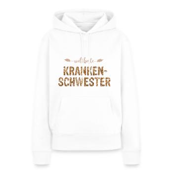 meilleur cadeau du monde meilleur infirmière merci - Sweat à capuche Premium bio Femme - blanc - Devant - Julia (174cm)
