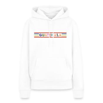 Guatemala - Frauen Premium Bio Hoodie - Weiß - Vorne - Julia (174cm)