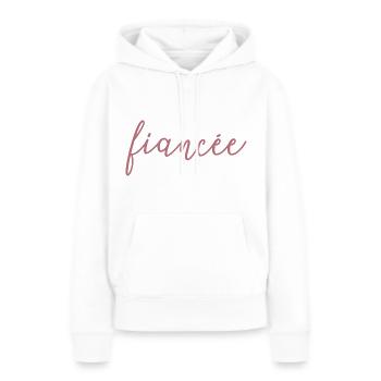 Verlobte passende Verlobung Hochzeit Flitterwochen - Frauen Premium Bio Hoodie - Weiß - Vorne - Julia (174cm)