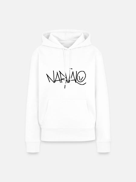schwarz narvalo - Frauen Premium Bio Hoodie - Weiß