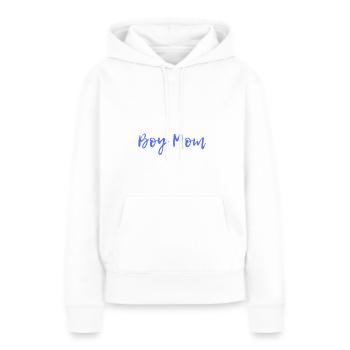 Boy Mom 2 - Frauen Premium Bio Hoodie - Weiß - Vorne - Julia (174cm)
