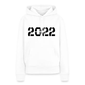 2022 - Year - Gift - Women’s Premium Organic Hoodie - white - Front - Julia (174cm)