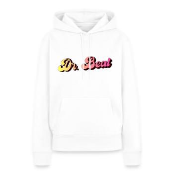 Dr. Beat Music Musik DJ Dancefloor Fun Geschenk - Frauen Premium Bio Hoodie - Weiß - Vorne - Julia (174cm)