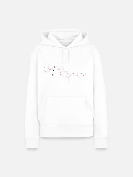 Nadel und Faden - Frauen Premium Bio Hoodie - Weiß