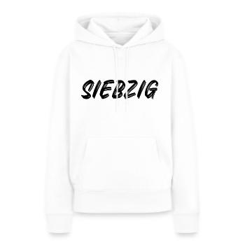 70 - Siebzig - 70. Geburtstag - Frauen Premium Bio Hoodie - Weiß - Vorne - Julia (174cm)