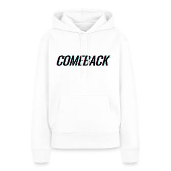 RETOUR - RETOUR - RETOUR - RETOUR - Sweat à capuche Premium bio Femme - blanc - Devant - Julia (174cm)