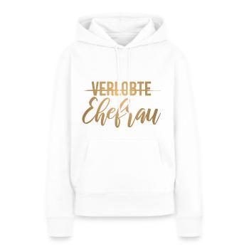 Wedding bachelorette party fiancee wife - Women’s Premium Organic Hoodie - white - Front - Julia (174cm)