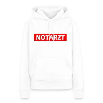 Notarzt - Frauen Premium Bio Hoodie - Weiß - Vorne - Julia (174cm)