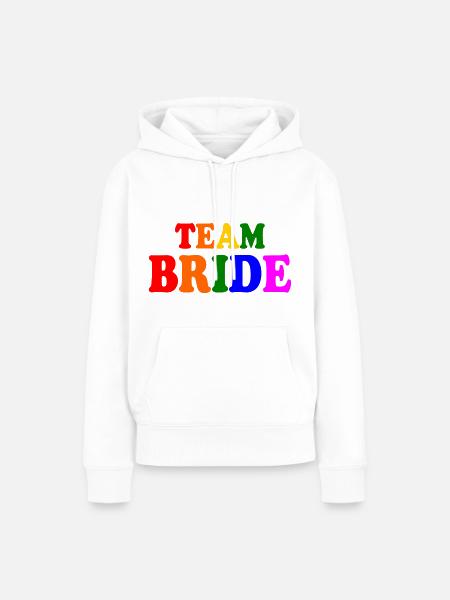 Team bride - Frauen Premium Bio Hoodie - Weiß