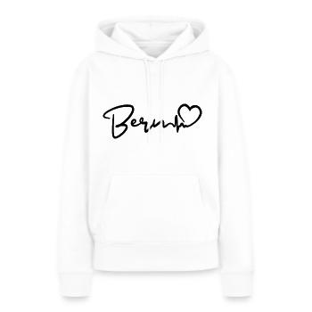 Bern Heartbeat - Women’s Premium Organic Hoodie - white - Front - Julia (174cm)
