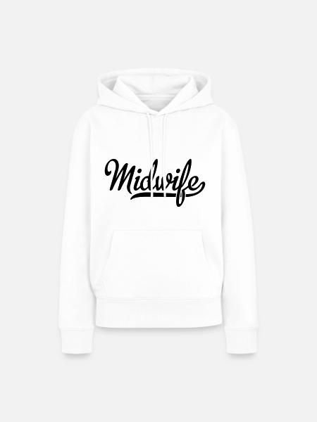 Hebamme - Frauen Premium Bio Hoodie - Weiß