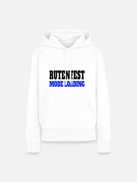 Rutenfest Mode Loading Ravensburg - Frauen Premium Bio Hoodie - Weiß