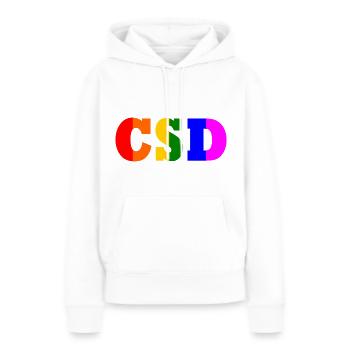 Csd - Frauen Premium Bio Hoodie - Weiß - Vorne - Julia (174cm)