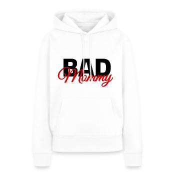 bad mommy - Frauen Premium Bio Hoodie - Weiß - Vorne - Julia (174cm)