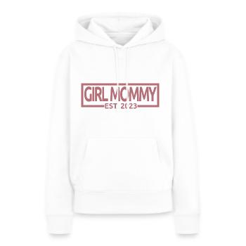 Girl Mommy Est. 2023 Baby Shower Schwangerschaft Enthüllung - Frauen Premium Bio Hoodie - Weiß - Vorne - Julia (174cm)