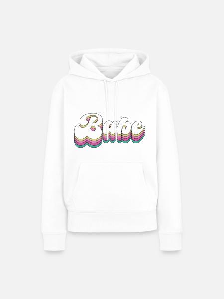 Babe - Frauen Premium Bio Hoodie - Weiß