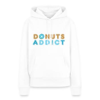 Donuts addict blue - Women’s Premium Organic Hoodie - white - Front - Julia (174cm)