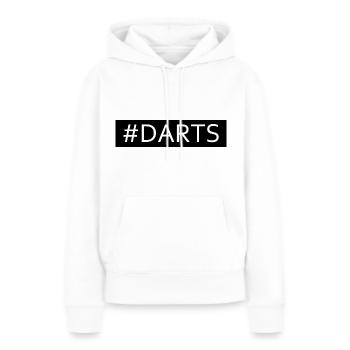 Darts Passion Sports Player Fans Cadeau - Sweat à capuche Premium bio Femme - blanc - Devant - Julia (174cm)