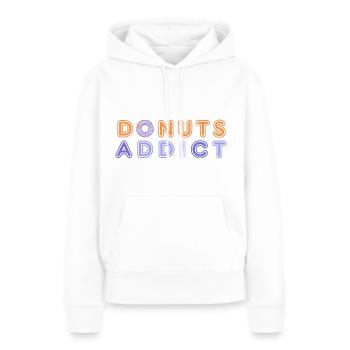 Donuts addict purple - Women’s Premium Organic Hoodie - white - Front - Julia (174cm)