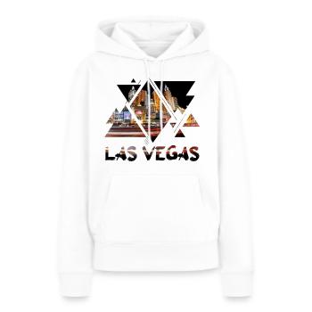 Las Vegas Nevada États-Unis d'Amérique Casino - Sweat à capuche Premium bio Femme - blanc - Devant - Julia (174cm)