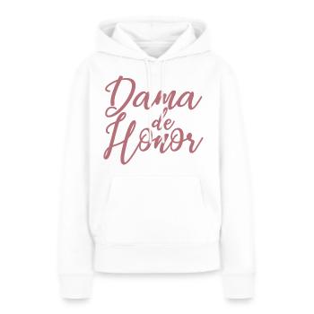 Dama de Honor Bridesmaid Team Bride Wedding Gift - Women’s Premium Organic Hoodie - white - Front - Julia (174cm)