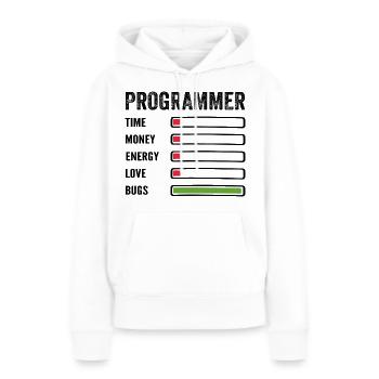 Entwickler Humor Programmierer Programmierer Programmierer - Frauen Premium Bio Hoodie - Weiß - Vorne - Julia (174cm)