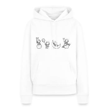 Astro Boys - Frauen Premium Bio Hoodie - Weiß - Vorne - Julia (174cm)