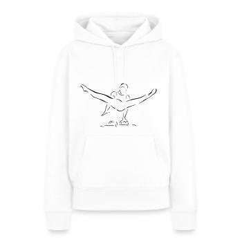 Gymnastik - Frauen Premium Bio Hoodie - Weiß - Vorne - Julia (174cm)